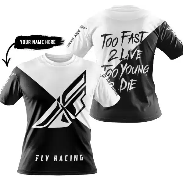 Too Fast To Live Too Young To Die - 3d All Over Printed - Fly Racing - Image 3