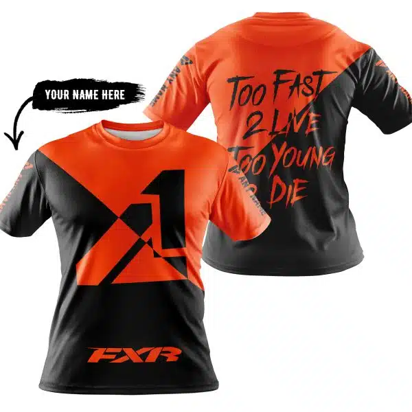Too Fast To Live Too Young To Die - 3d All Over Printed - Fxr - Orange - Image 3