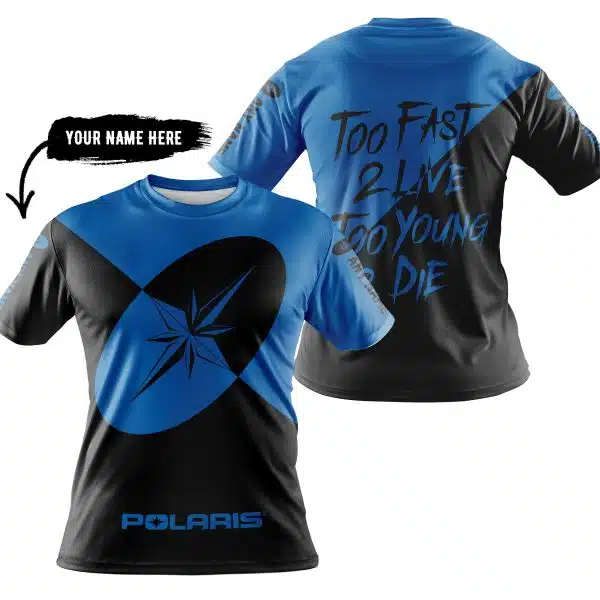 Too Fast To Live Too Young To Die - 3d All Over Printed - Polaris - Blue - Image 3