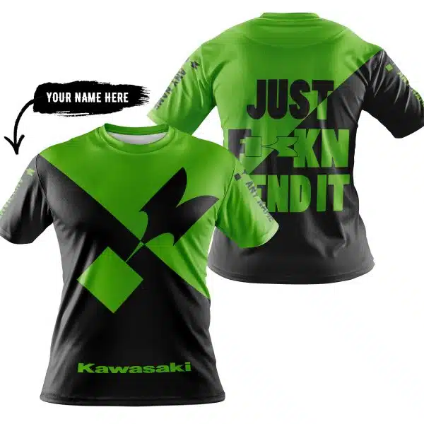 Just Fkcn Send It - 3d All Over Printed - Kawasaki - Image 3