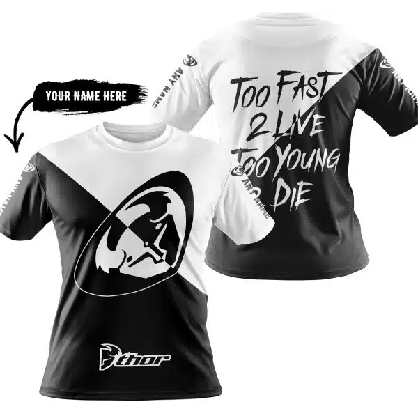 Too Fast To Live Too Young To Die - 3d All Over Printed - Thor Racing - Image 3