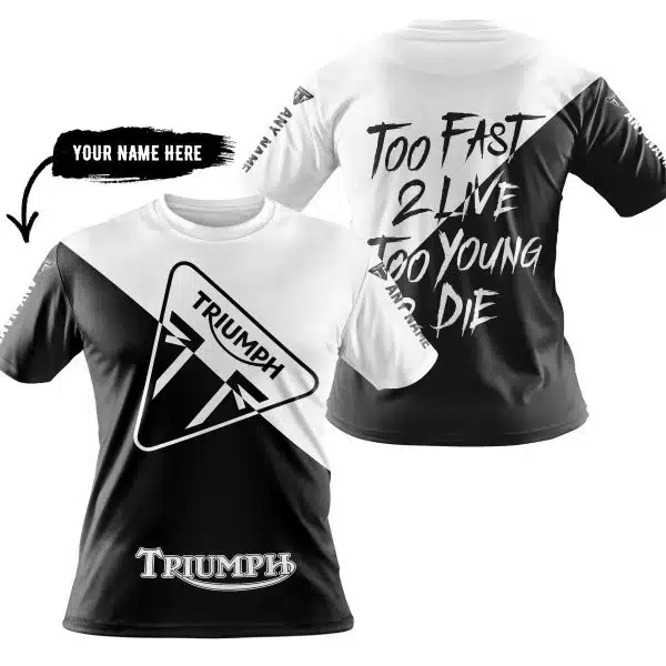 Too Fast To Live Too Young To Die - 3d All Over Printed - Triumph - Image 3