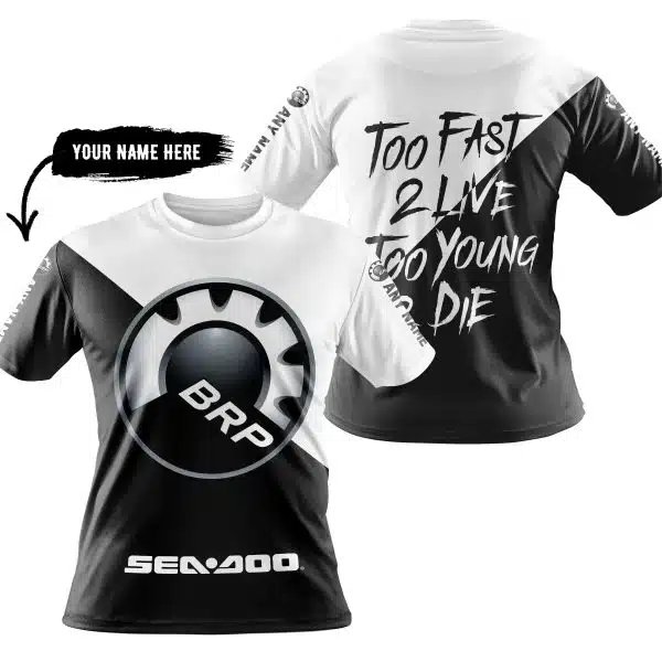 Too Fast To Live Too Young To Die - 3d All Over Printed - Sea Doo - Image 3