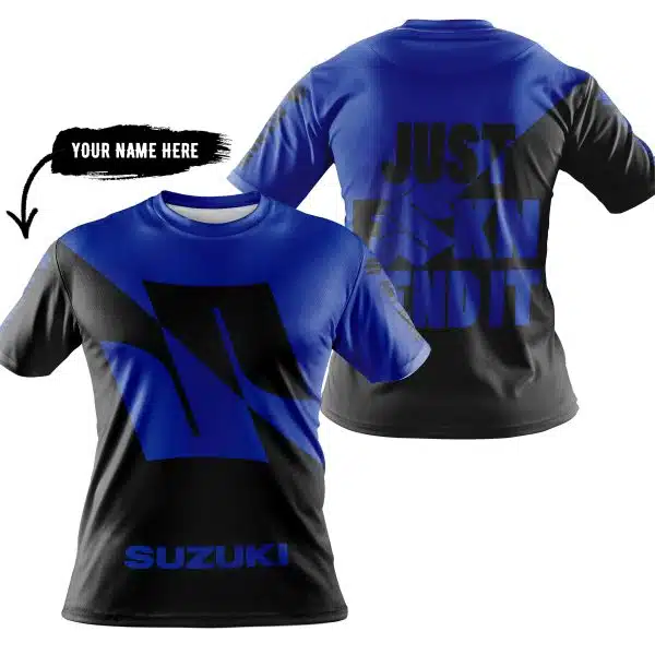 Just Fkcn Send It - 3d All Over Printed - Suzuki - Blue - Image 3