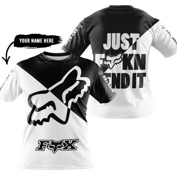 Just Fkcn Send It - 3d All Over Printed - Fox Racing - Black - Image 3