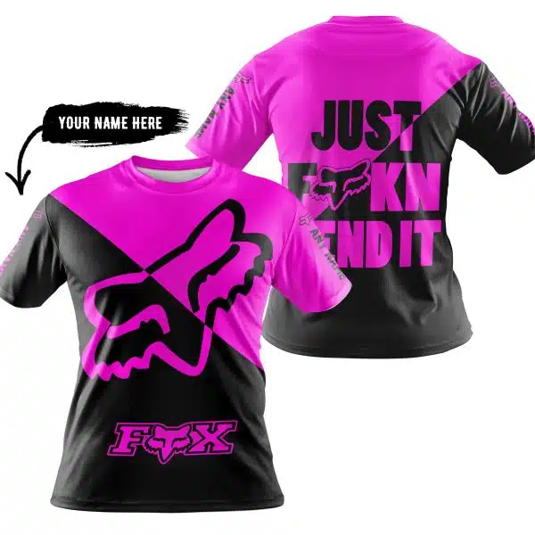 Just Fkcn Send It - 3d All Over Printed - Fox Racing - Pink - Image 3