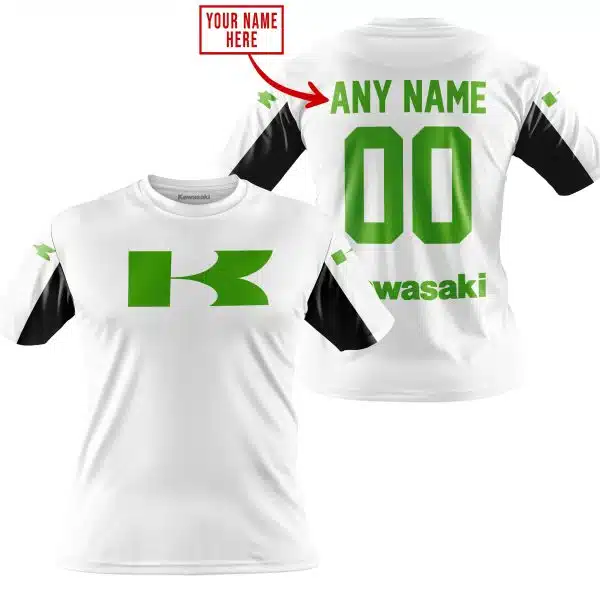 Custom Name Racing - Limited Edition - Kawasaki - White V2 - Image 4