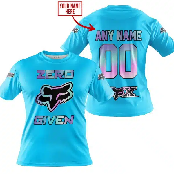 Zero Fox Given  -  Limited Edition  -  Fox Racing  -  Sky Blue - Image 4