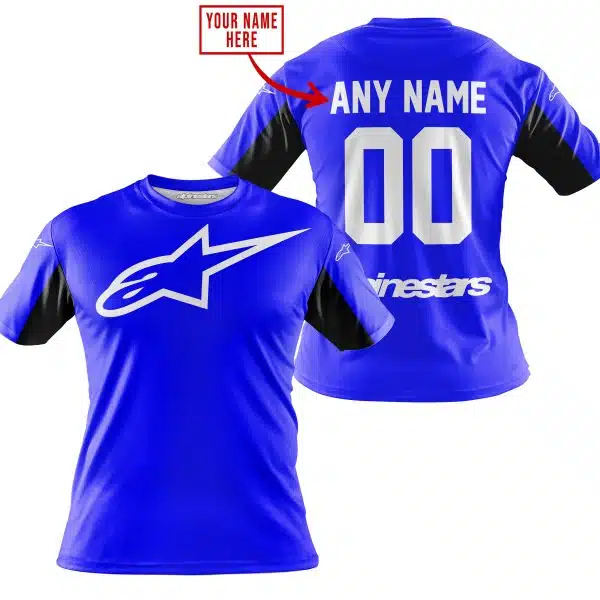 Custom Name Racing - Limited Edition - Alpinestars - Blue V2 - Image 4