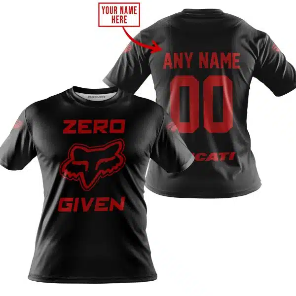 Zero Fox Given – Limited Edition – Ducati – Black V1 - Image 3