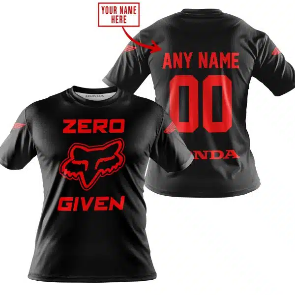 Zero Fox Given – Limited Edition – Honda – Black V1 - Image 3