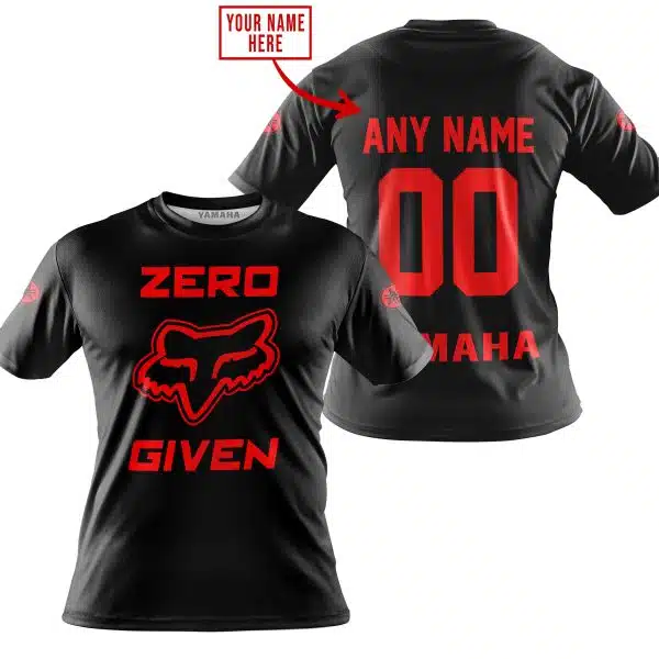 Zero Fox Given – Limited Edition – Yamaha – Black - Red V1 - Image 3