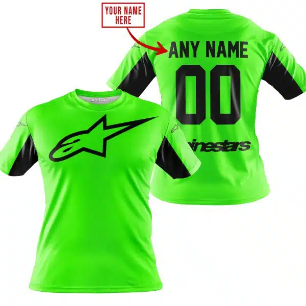 Custom Name Racing - Limited Edition - Alpinestars - Green V2 - Image 4