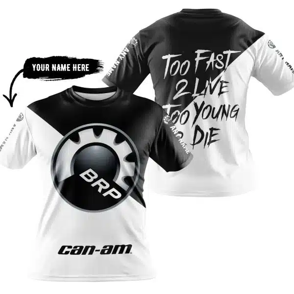 Too Fast To Live Too Young To Die - 3d All Over Printed - Can Am Black - Image 3