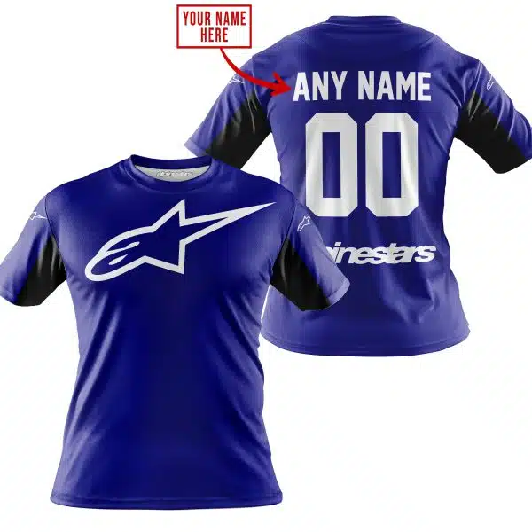 Custom Name Racing - Limited Edition - Alpinestars - Navy V2 - Image 4