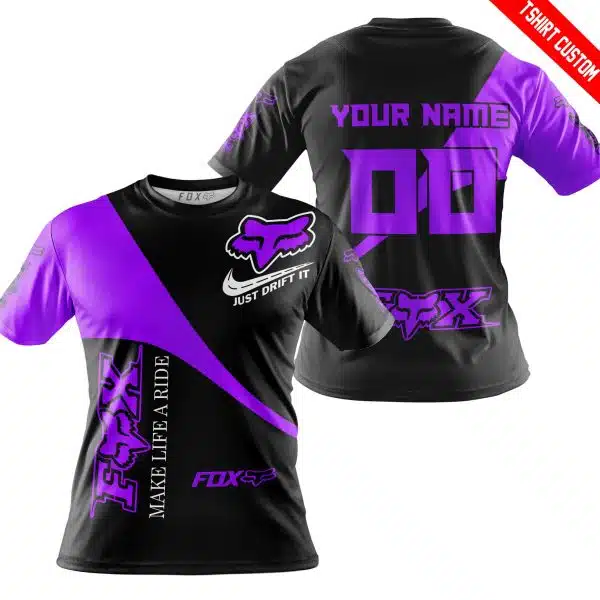 Make Life A Ride Just Send It - Fox - Purple - Image 4