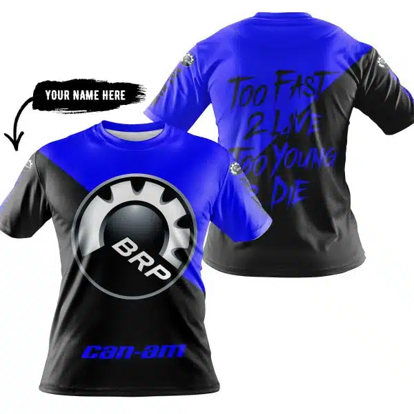 Too Fast To Live Too Young To Die - 3d All Over Printed - Can Am Blue - Image 3