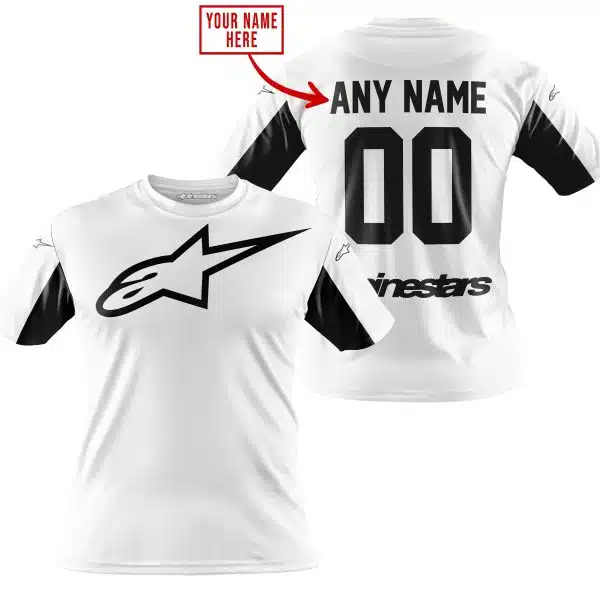Custom Name Racing - Limited Edition - Alpinestars - White V2 - Image 4