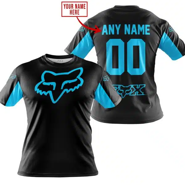 Custom Name Racing - Limited Edition - Fox Racing - Sky Blue - Image 4