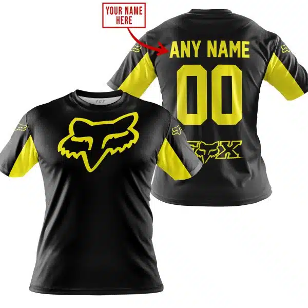 Custom Name Racing - Limited Edition - Fox Racing - Yellow - Image 4