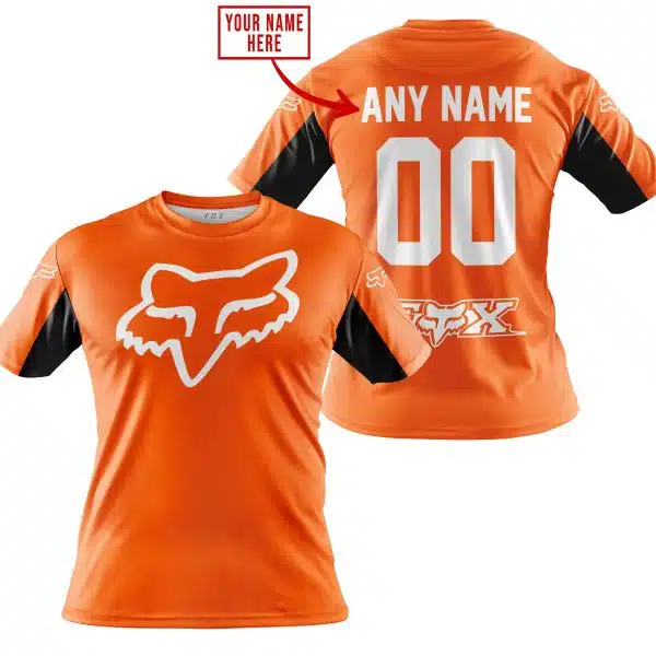Custom Name Racing - Limited Edition - Fox Racing V2 - Orange - Image 4