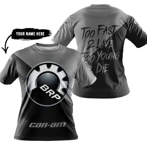 Too Fast To Live Too Young To Die - 3d All Over Printed - Can Am Grey - Image 3
