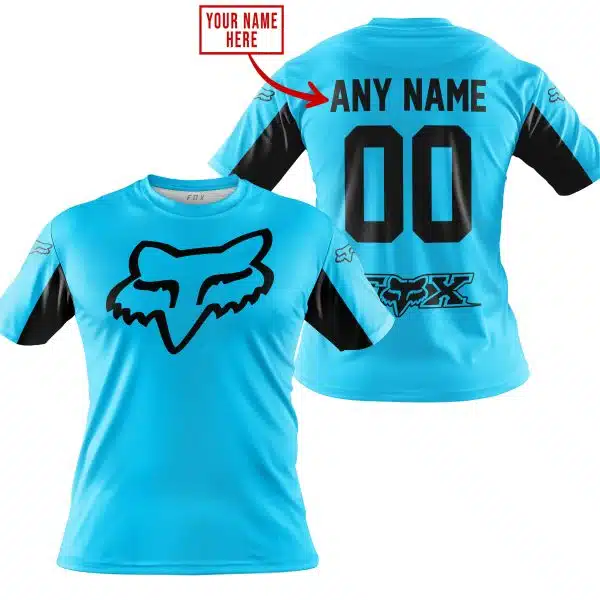 Custom Name Racing - Limited Edition - Fox Racing V2 - Sky Blue - Image 4