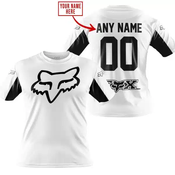 Custom Name Racing - Limited Edition - Fox Racing V2 - White - Image 4