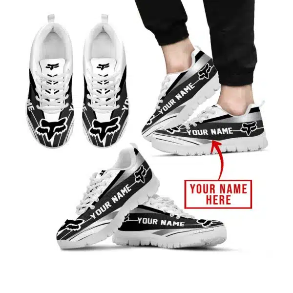 Premium Mx Sneakers - Custom Name - Fox Racing  - White
