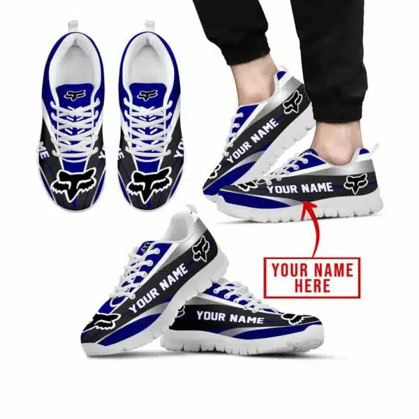 Premium Mx Sneakers - Custom Name - Fox Racing  - Navy - White