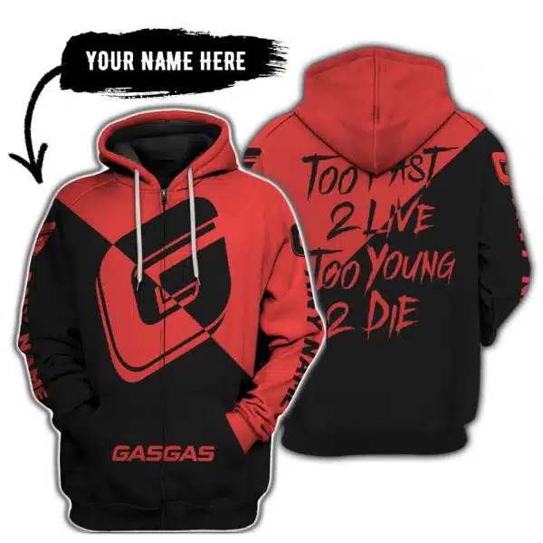 Too Fast To Live Too Young To Die - 3d All Over Printed - Gas Gas - Image 2