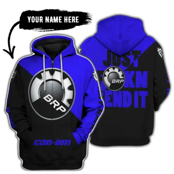 Just Fkcn Send It - 3d All Over Printed - Can Am Blue - Image 2