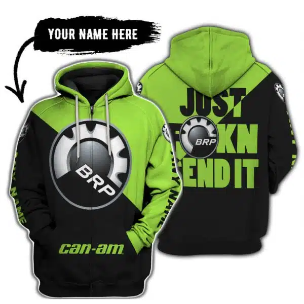 Just Fkcn Send It - 3d All Over Printed - Can Am Green 1 - Image 2