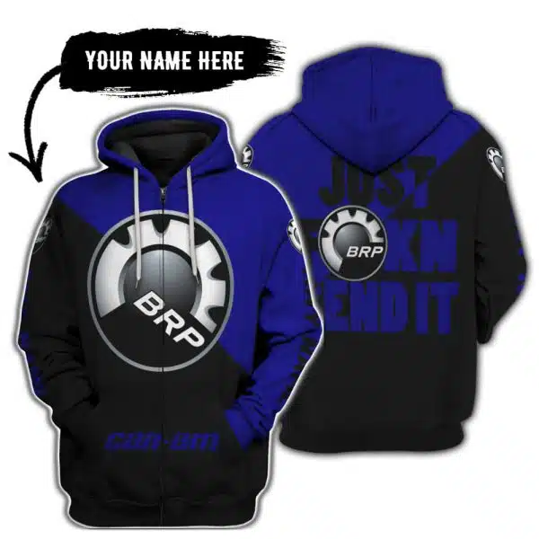 Just Fkcn Send It - 3d All Over Printed - Can Am Navy - Image 2