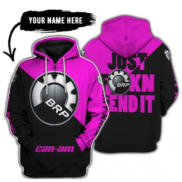 Just Fkcn Send It - 3d All Over Printed - Can Am Pink - Image 2