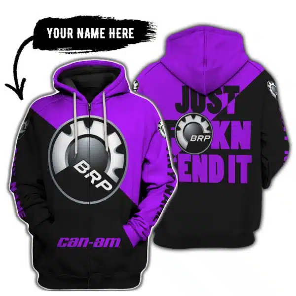 Just Fkcn Send It - 3d All Over Printed - Can Am Purple - Image 2