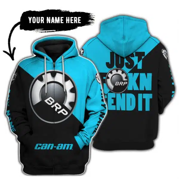 Just Fkcn Send It - 3d All Over Printed - Can Am Sky Blue - Image 2