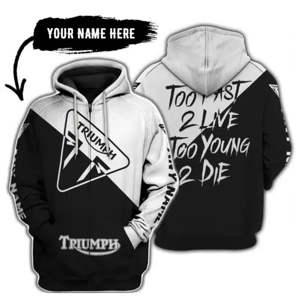 Too Fast To Live Too Young To Die - 3d All Over Printed - Triumph - Image 2