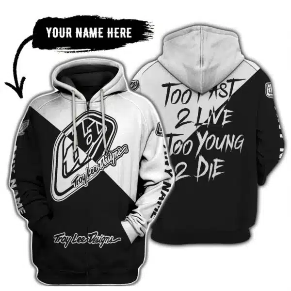 Too Fast To Live Too Young To Die - 3d All Over Printed - Troy Lee Designs