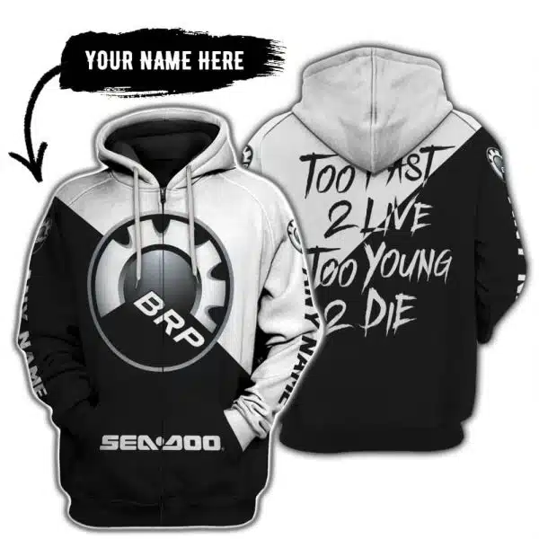 Too Fast To Live Too Young To Die - 3d All Over Printed - Sea Doo - Image 2