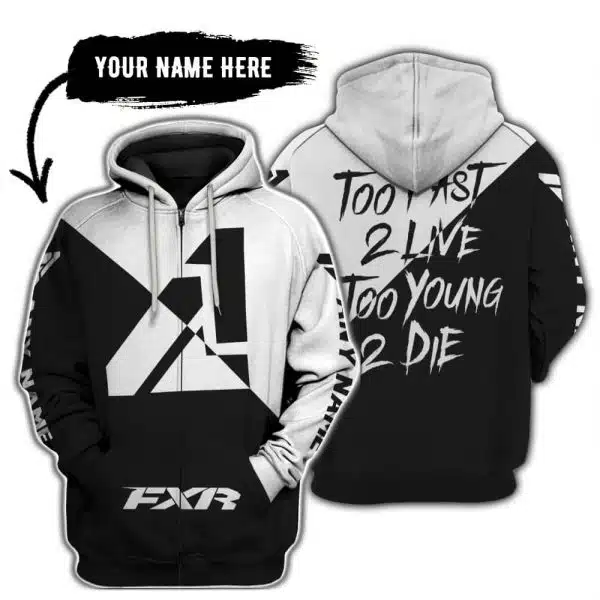 Too Fast To Live Too Young To Die - 3d All Over Printed - Fxr - White - Image 2