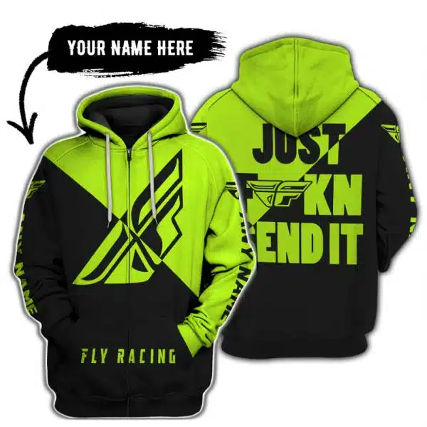 Just Fkcn Send It - 3d All Over Printed - Fly Racing Neon - Image 2