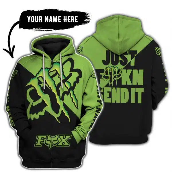 Just Fkcn Send It - 3d All Over Printed - Fox Racing & Monster Energy - Image 2