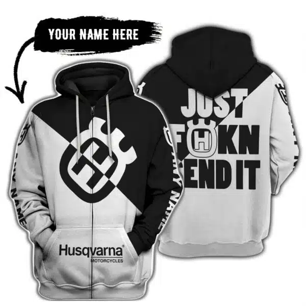 Just Fkcn Send It - 3d All Over Printed - Husqvarna Black - Image 2
