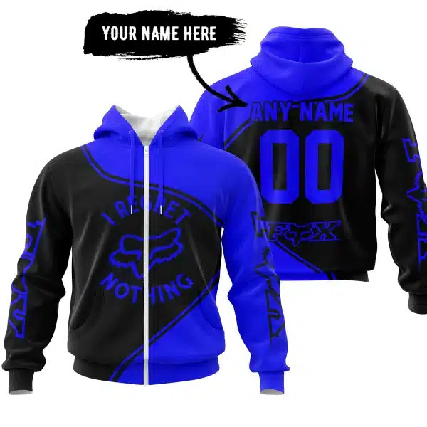 I Regret Fox Racing Nothing – Blue - Image 2