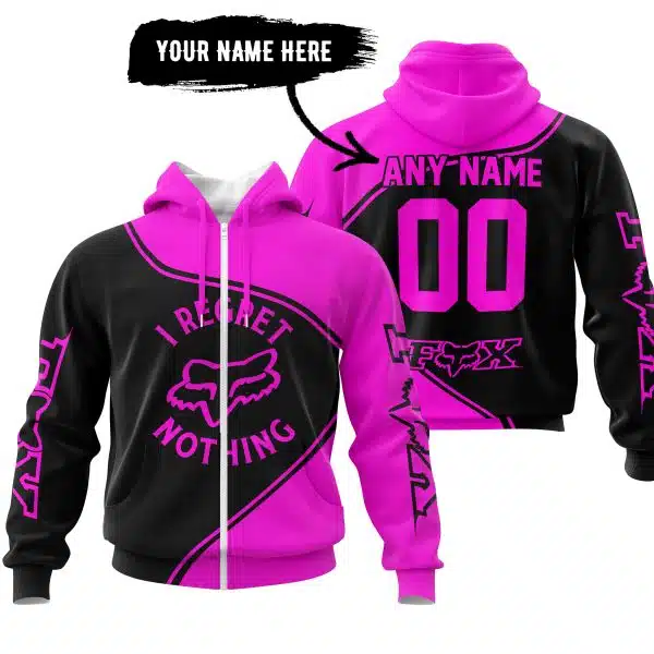 I Regret Fox Racing Nothing – Vivid Pink - Image 2