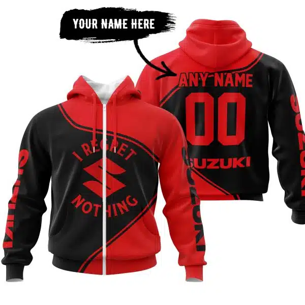 I REGRET SUZUKI NOTHING – Red - Image 2