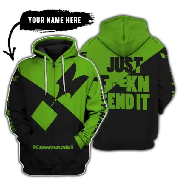 Just Fkcn Send It - 3d All Over Printed - Kawasaki - Image 2