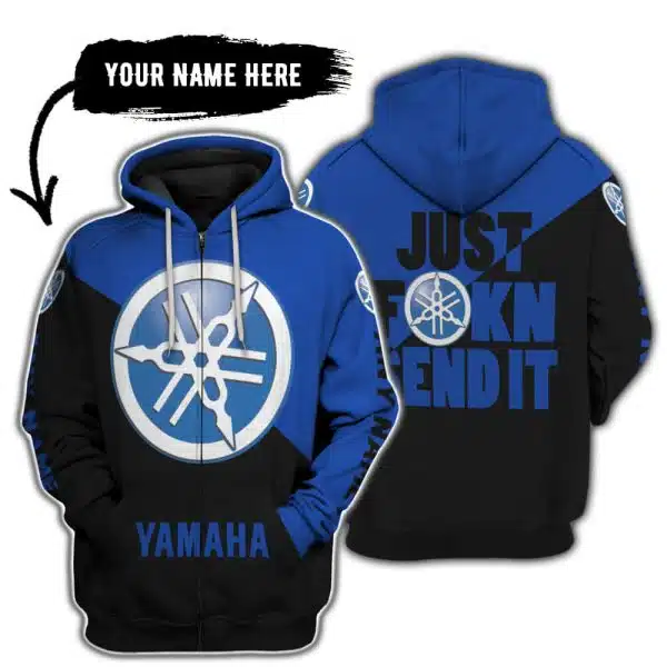 Just Fkcn Send It - 3d All Over Printed - Yamaha - Blue - Image 2