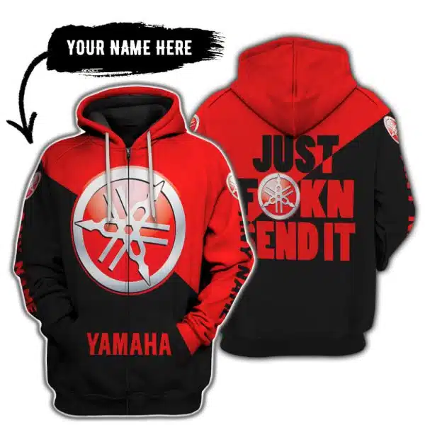 Just Fkcn Send It - 3d All Over Printed - Yamaha - Red - Image 2